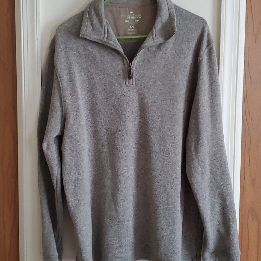 Haggar In Motion L Fleece Knit 1/4 Zip Pullover